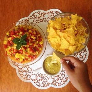 Mango Salsa and Curry Mayo Deep- creative cooking at 24Slides