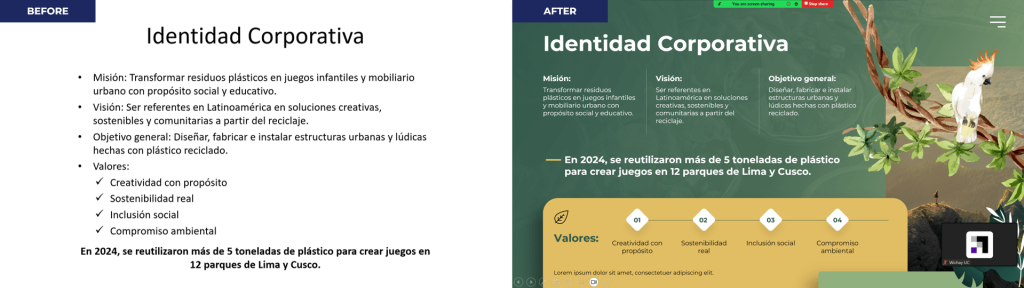 before and after PPT