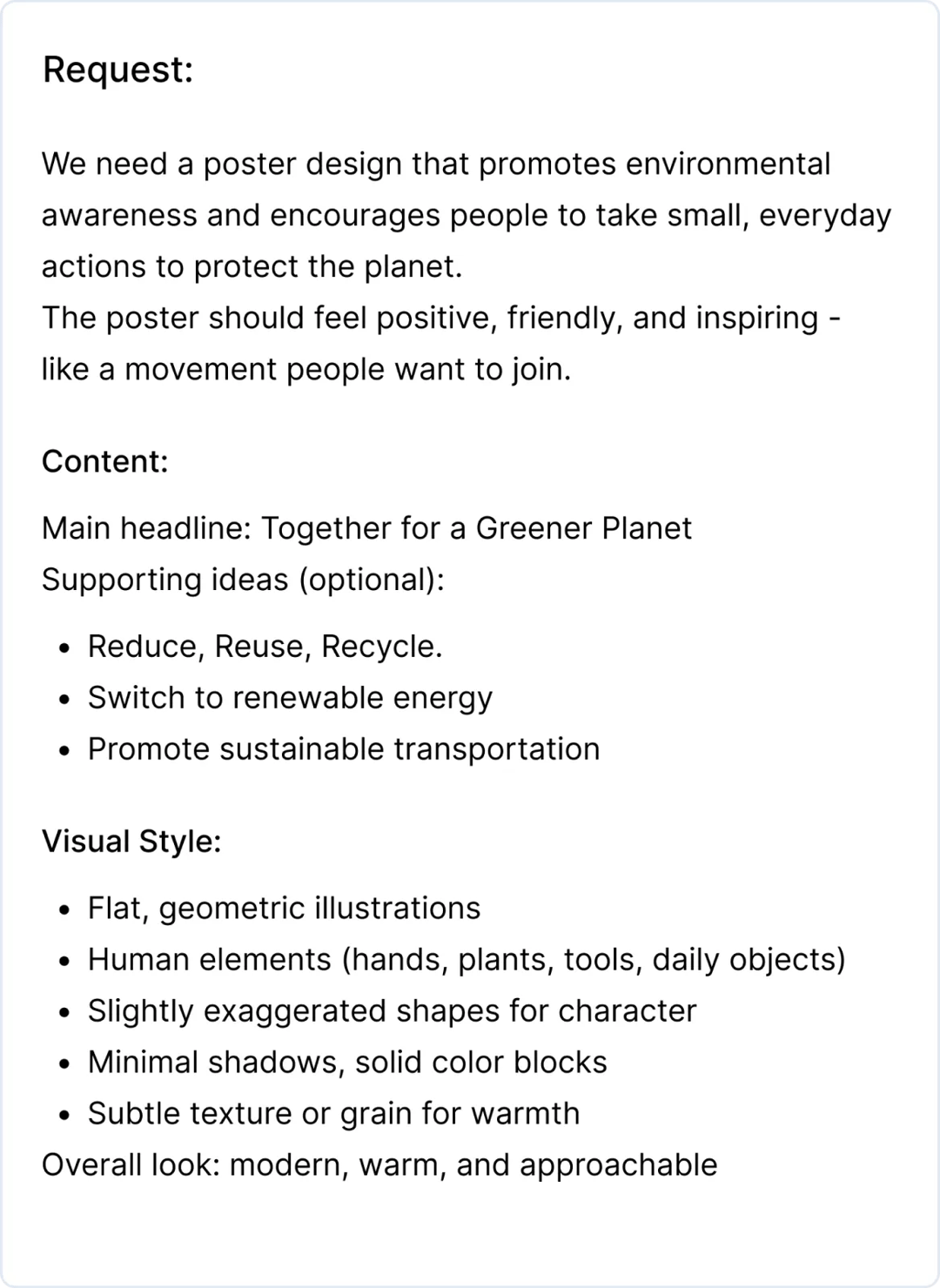 Presentation slide before redesign by 24Slides