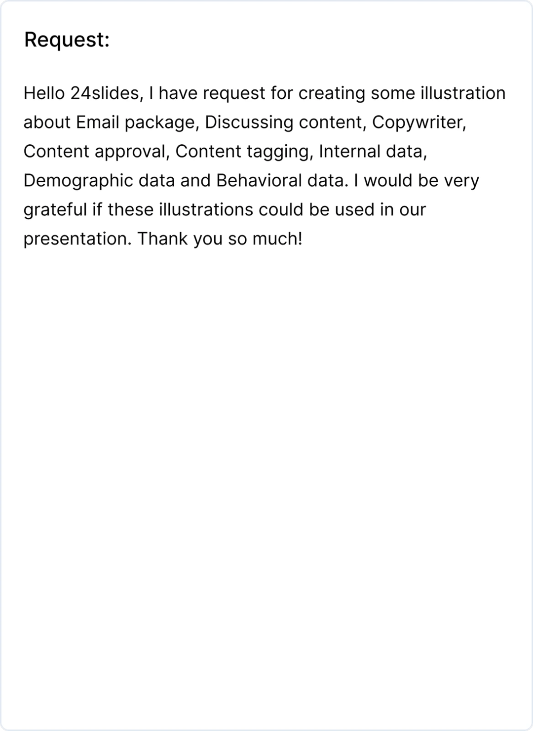 Presentation slide before redesign by 24Slides