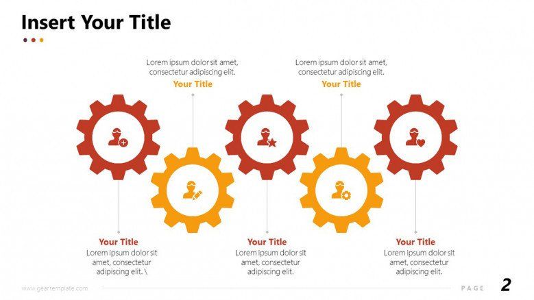 free business powerpoint templates gears
