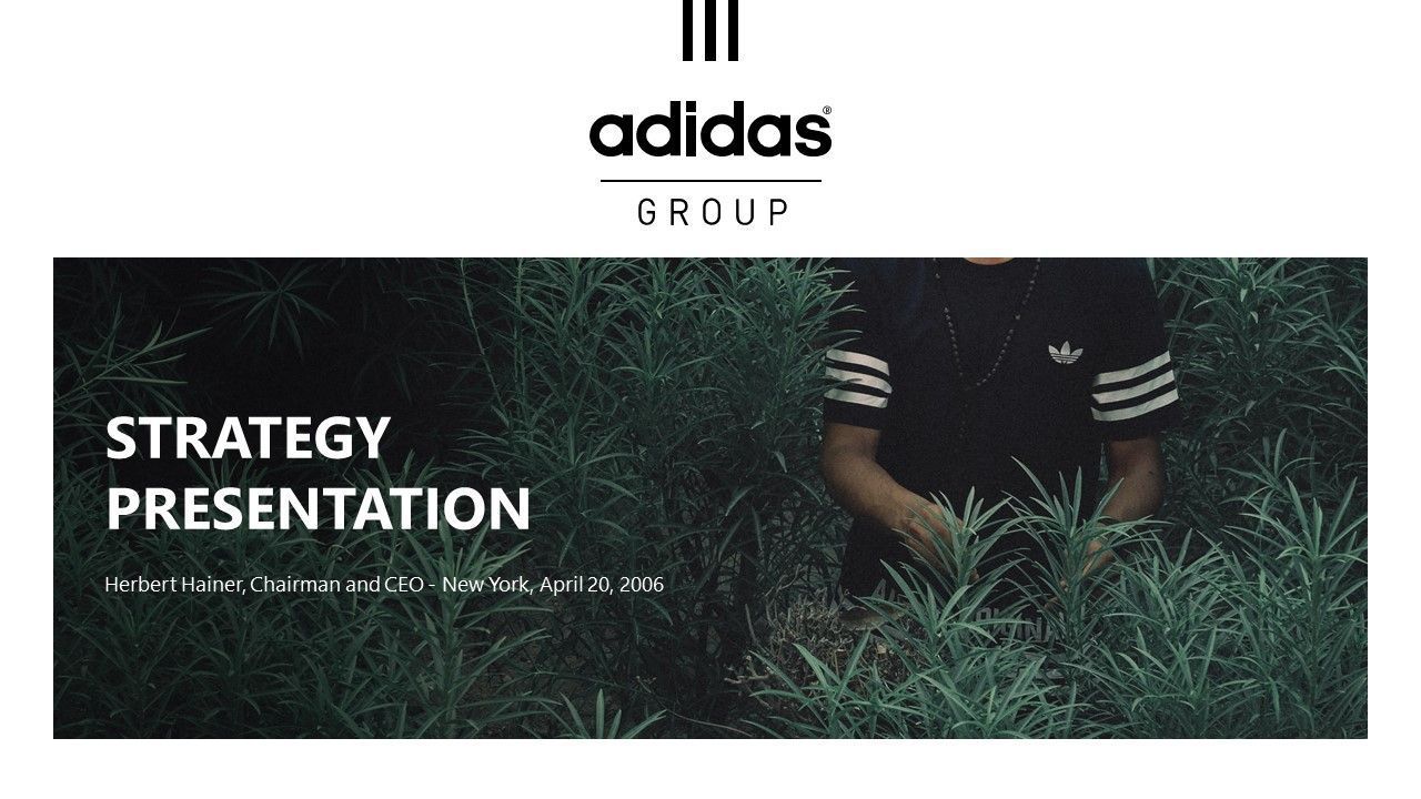 Adidas Slide made by 24Slides designers