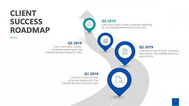 Milestones Roadmap PowerPoint Slide