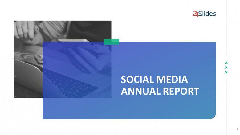 Informe de marketing en redes sociales en PowerPoint