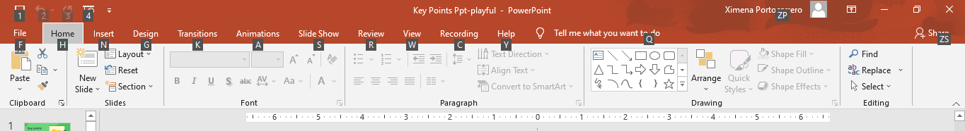 PowerPoint Access Keys