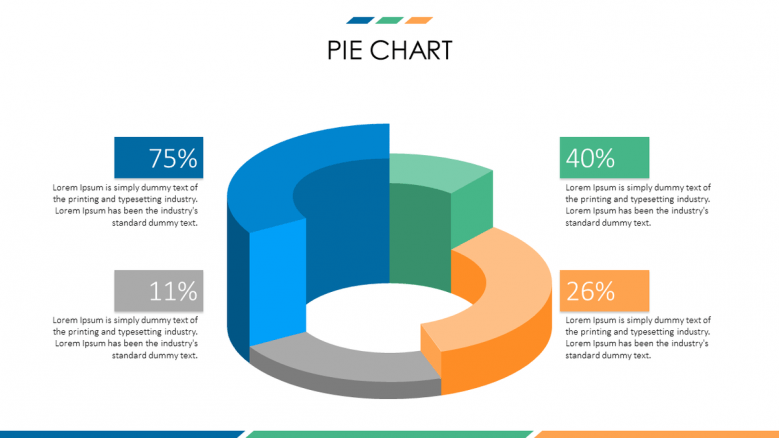 Creative Pie Chart PowerPoint Slide