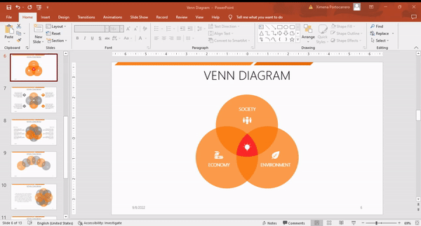 Insert a Venn Diagram in PowerPoint presentations