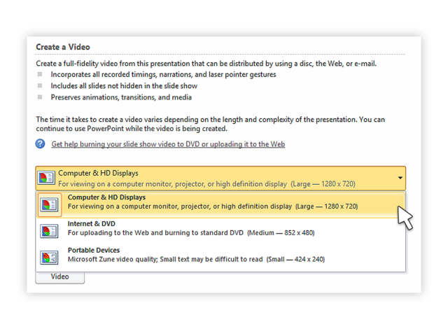 is powerpoint for mac 2011 high def