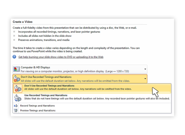 record narration in powerpoint for mac 2011