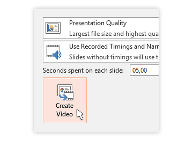 how to save powerpoint presentation as wmv