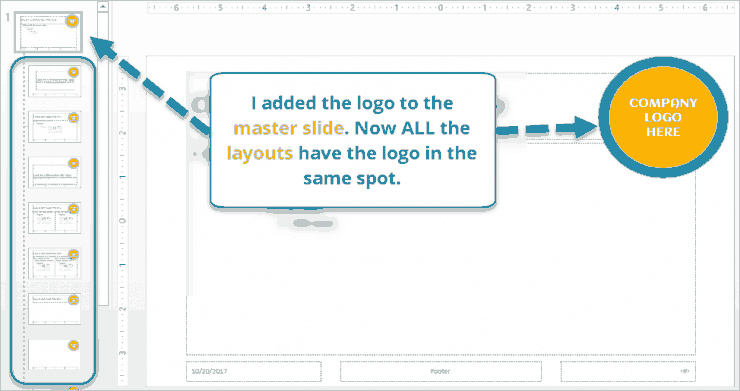 added logo to master slide. now all layouts have the logo in the same spot.