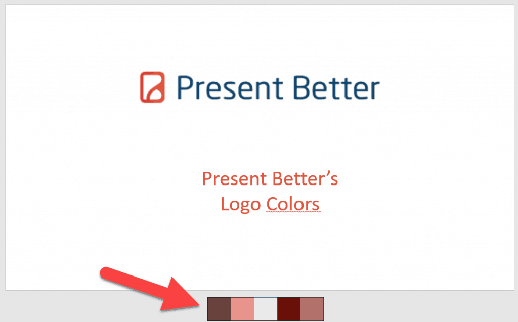 You can insert color strips from Adobe Color Wheel to use as a template for your custom PowerPoint designs color scheme