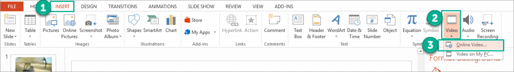 How to insert a video from YouTube in PowerPoint 