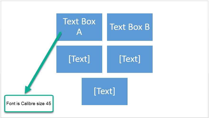 Added dummy text to two boxes in Basic Block List SmartArt graphic in PowerPoint