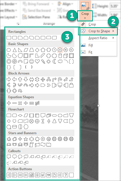 How to crop an image to any shape in PowerPoint