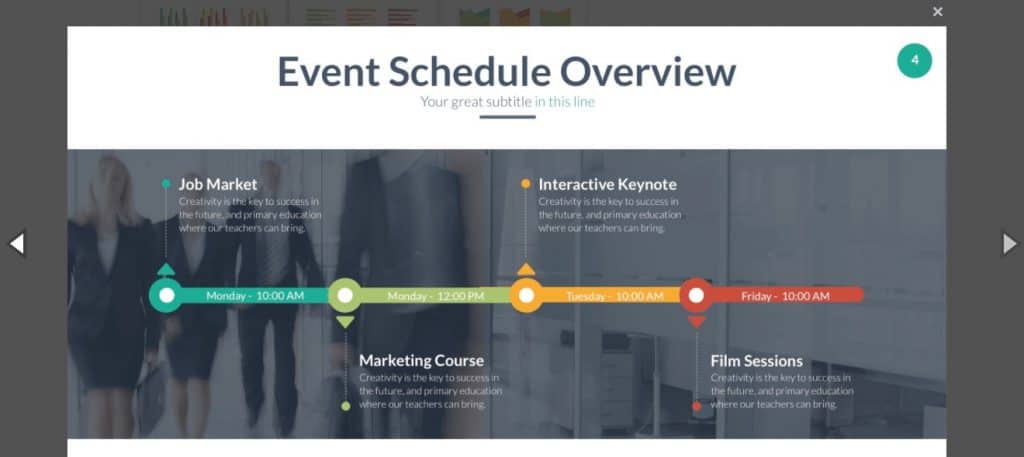 Use premium PowerPoint templates to get a head start on creating beautiful timelines