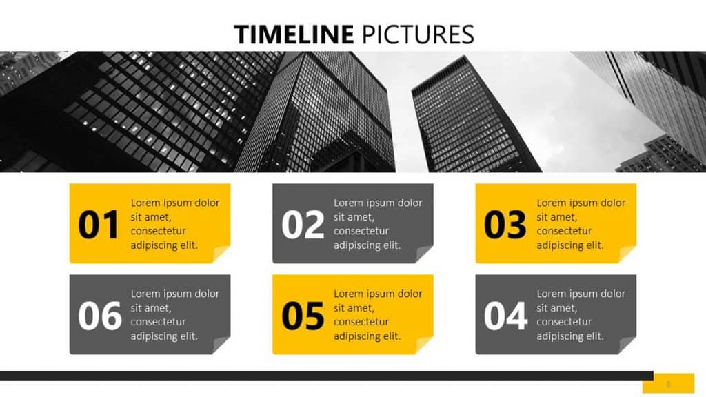 Academic Conference Presentation Templates - timeline pictures PPT template