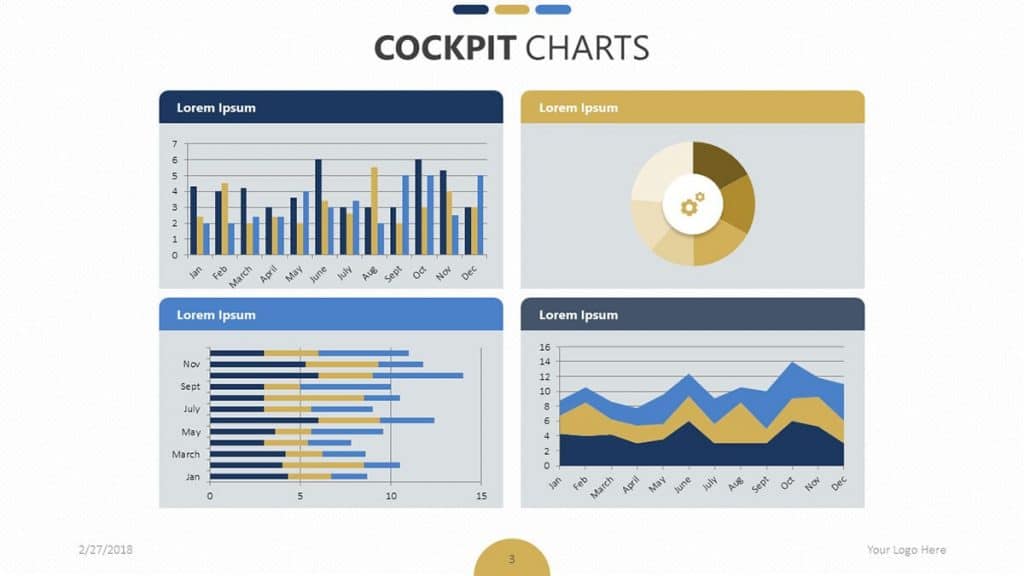 A cockpit chart template you can use for free - the Cockpit Chart Template Pack from 24Slides