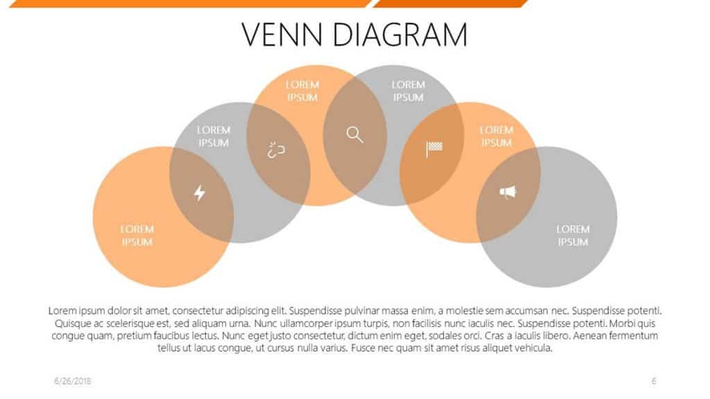 A Venn diagram template you can use for free - the Venn Diagram Template Pack from 24Slides.com