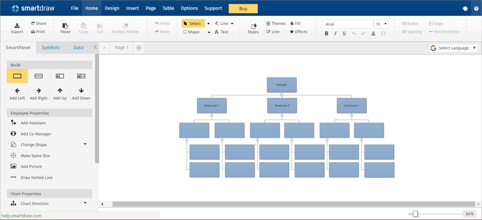 How to edit an org chart on SmartDraw
