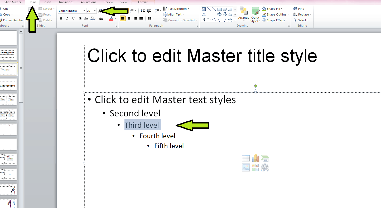 slide master editor