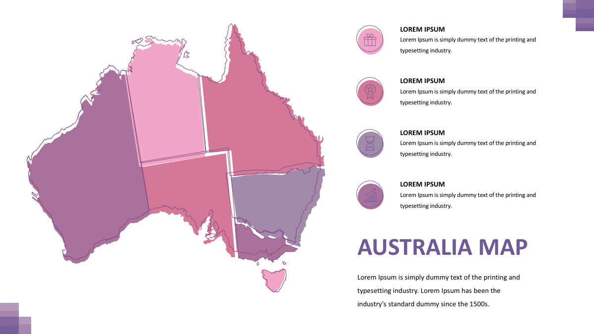 Australia maps ppt template