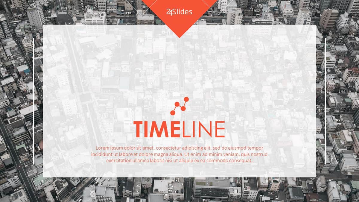 Cover slide of Timeline Presentation Template