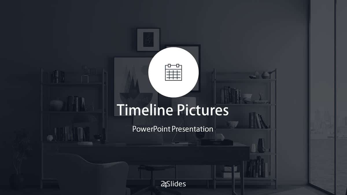 Cover slide of the Timeline Pictures Template pack