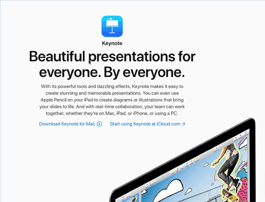 keynote is one of the best presentation software for mac computers