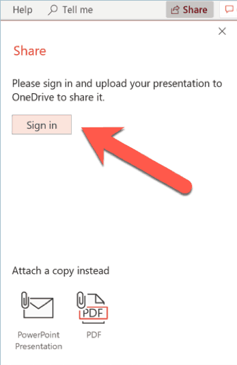 how to share your PPT on windows computers