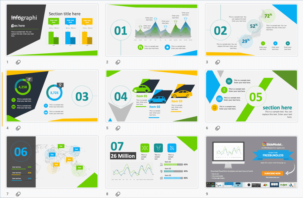 SlideModel's Animated Business Infographics PowerPoint Template