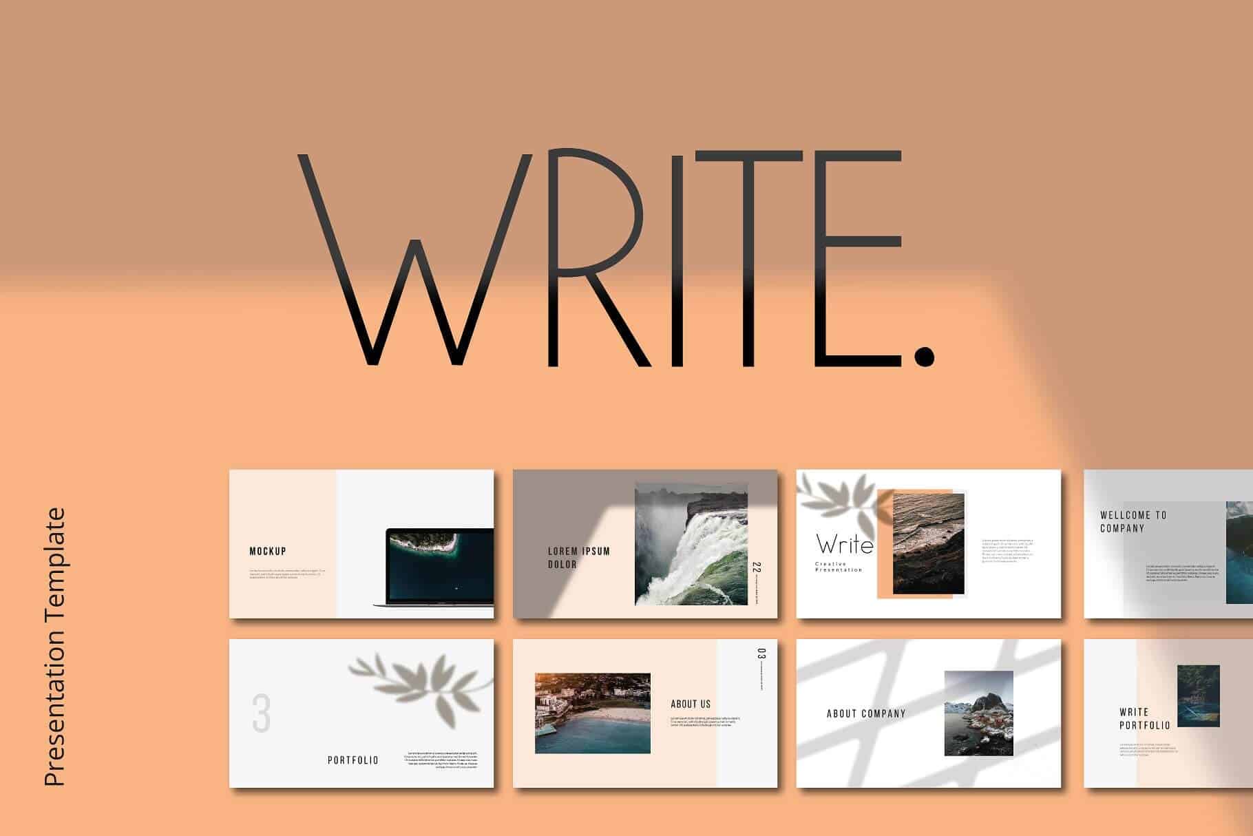 writing powerpoint presentation templates