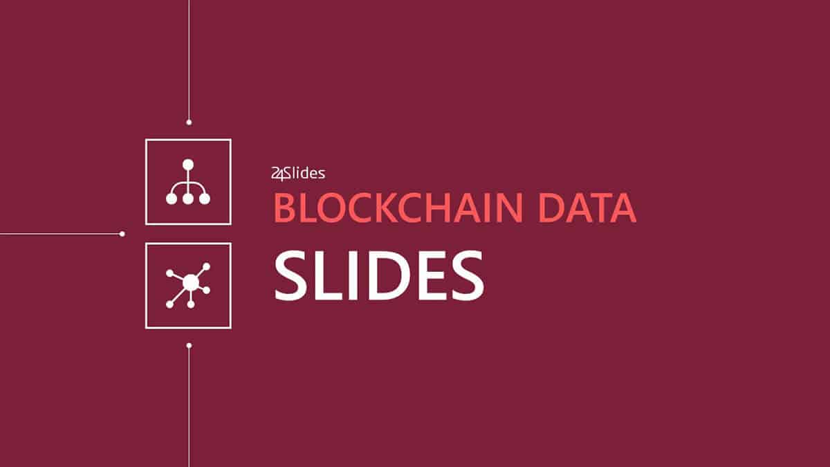 Block Chain Data PowerPoint Template cover slide