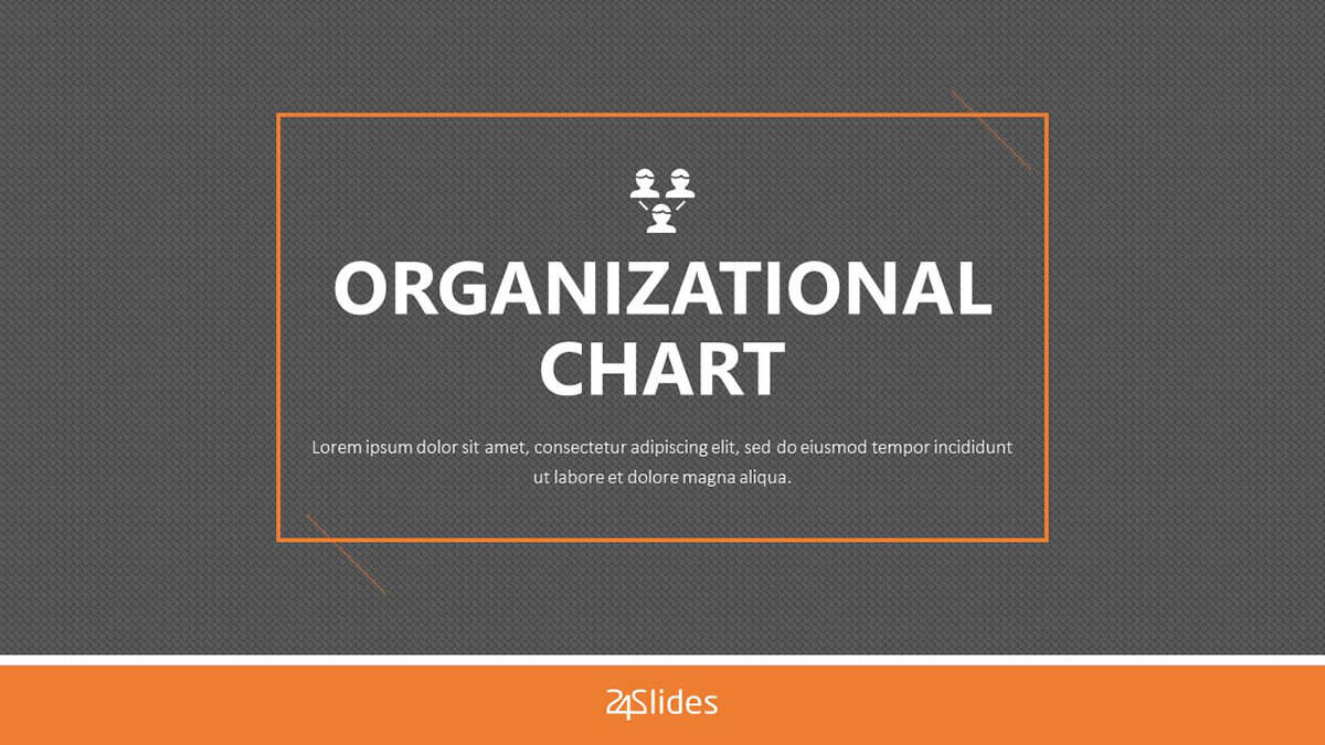 Organizational Chart PowerPoint Template cover slide