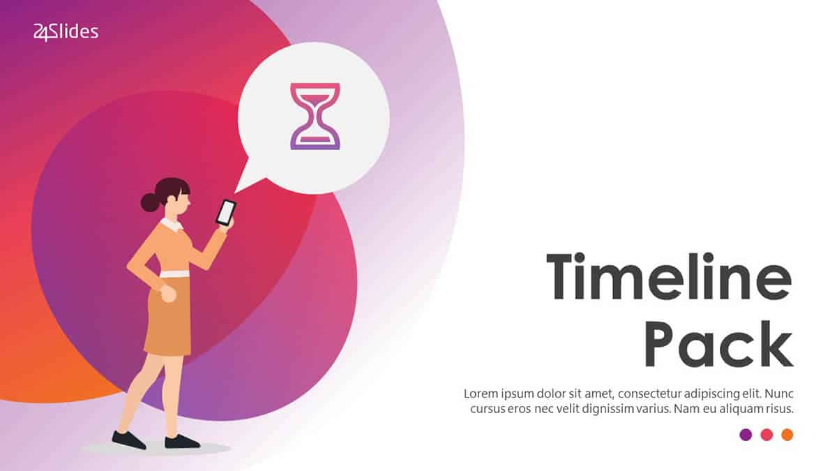 Cover Slide in Creative Timeline PowerPoint Template Pack