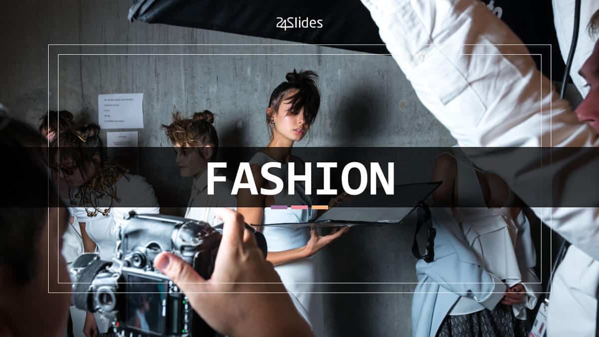 Cover slide in Fashion PowerPoint Template