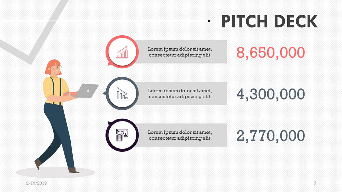 Increasing sales slide of Playful Pitch Deck PowerPoint Template