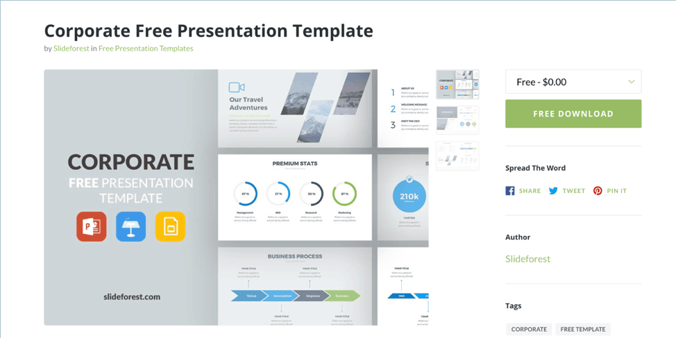 free corporate powerpoint templates