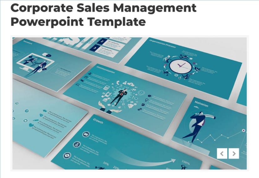 PowerPointify's Corporate Sales Management PowerPoint Template