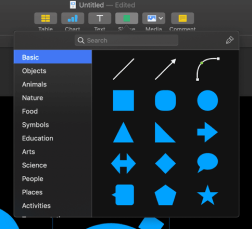 keynote - working with shapes