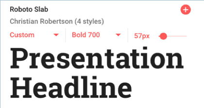 Roboto Slab is last font on list of top Google Fonts for headlines