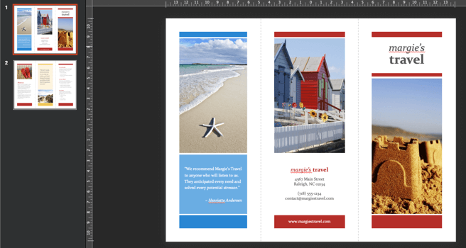example trifold brochure template from microsoft