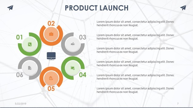 Marketing analysis slide of Creative Product Launch PowerPoint Template pack
