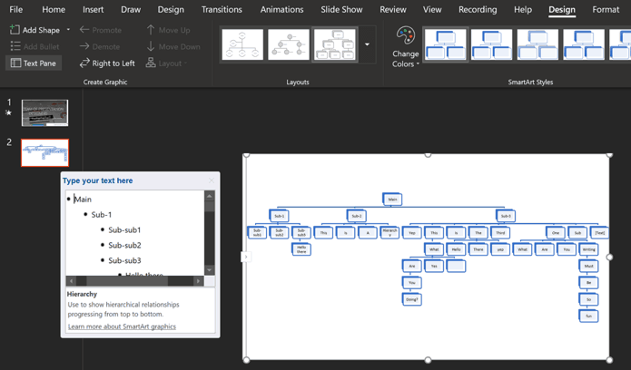 how to make a mind map in powerpoint using smartart graphic