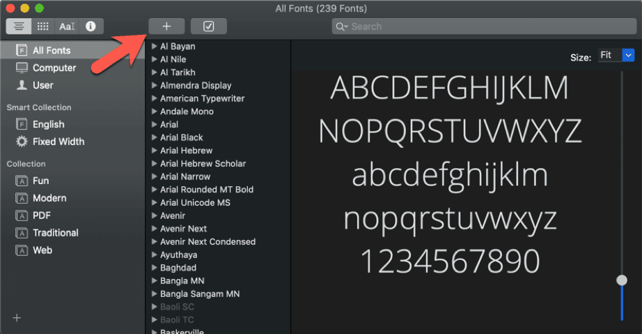 Use Font Book to add a new Google Font on your Mac
