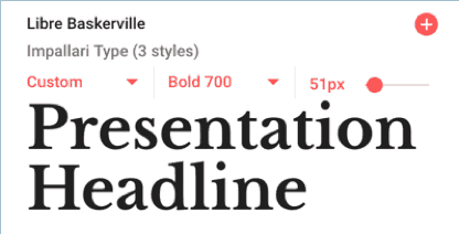 Libre Baskerville will look great in headlines