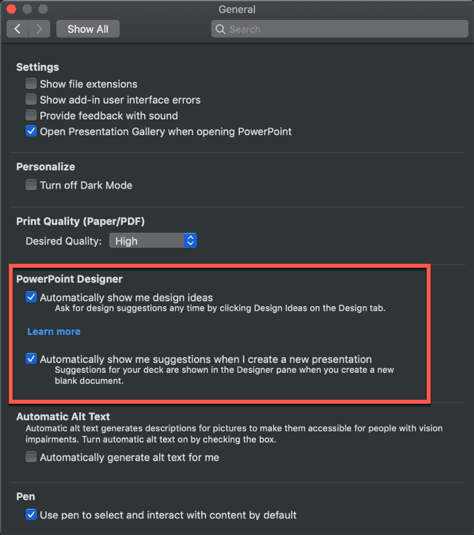 macosx - how to enable ppt designer