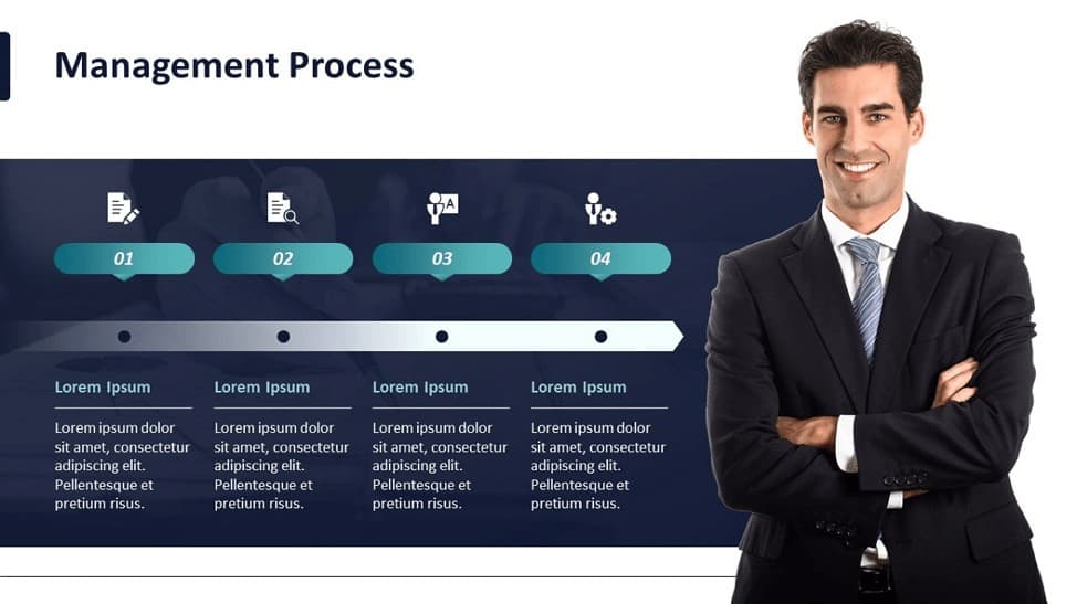 Animated Project Management Template Pack - Management process slide