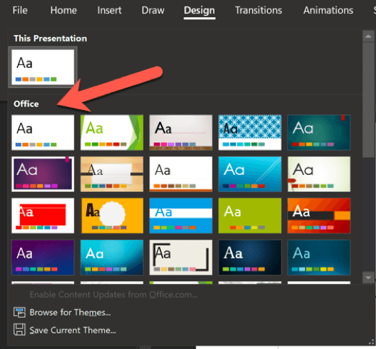 how to add more themes to powerpoint 2016 mac