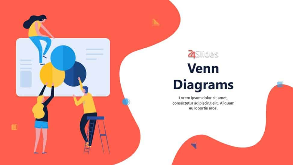 Cover slide of Playful Venn Diagram PowerPoint Template Pack
